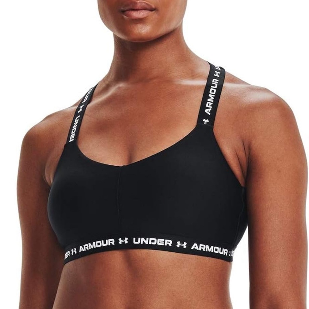 Medium Sports Bra Black and White Under Armour Lightly Worn